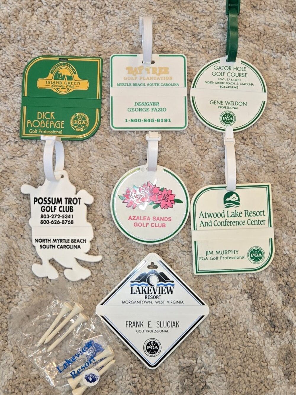 Vintage Golf Bag Tags